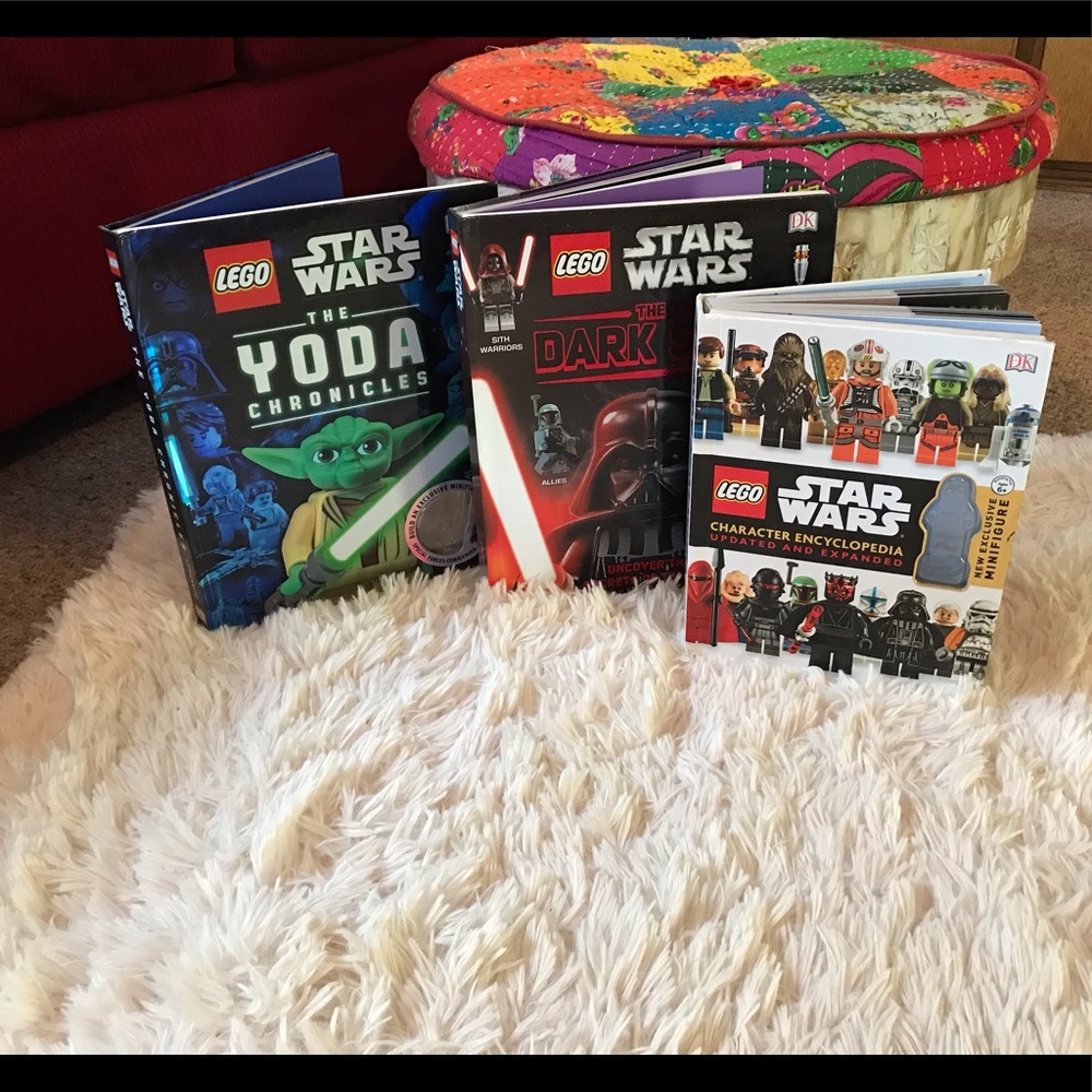 3 LEGO Star Wars Yoda Building Block Books NO Figures Fun Facts DIY Lego Ideas